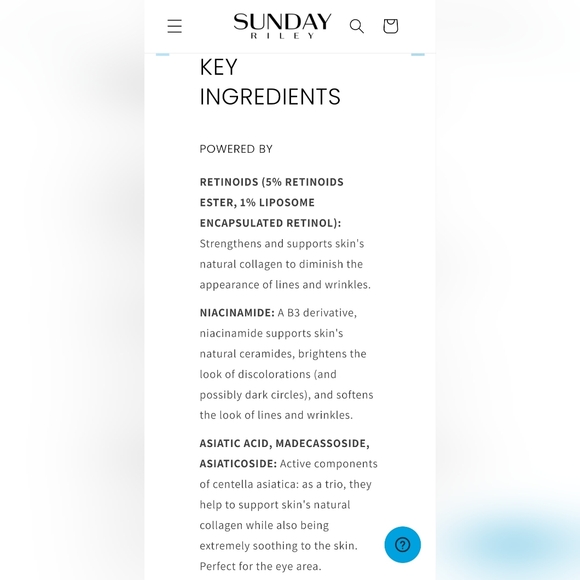 Sunday Riley 5 Stars Retinoid + Niacinamide Eye Serum - Blue and White - Picture 6 of 7